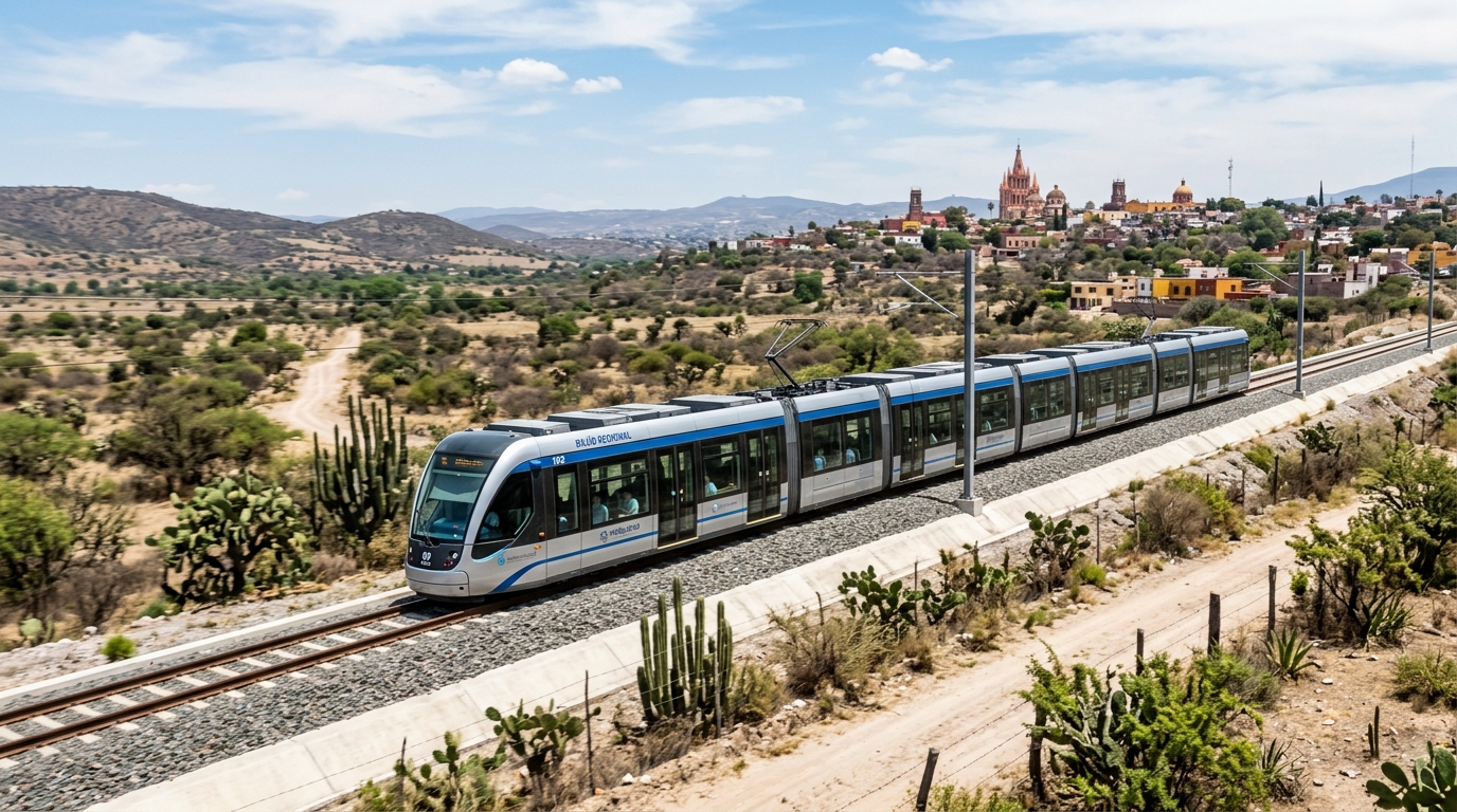 El tren ligero a Querétaro pondría a San Miguel a 40 minutos del Bajío industrial